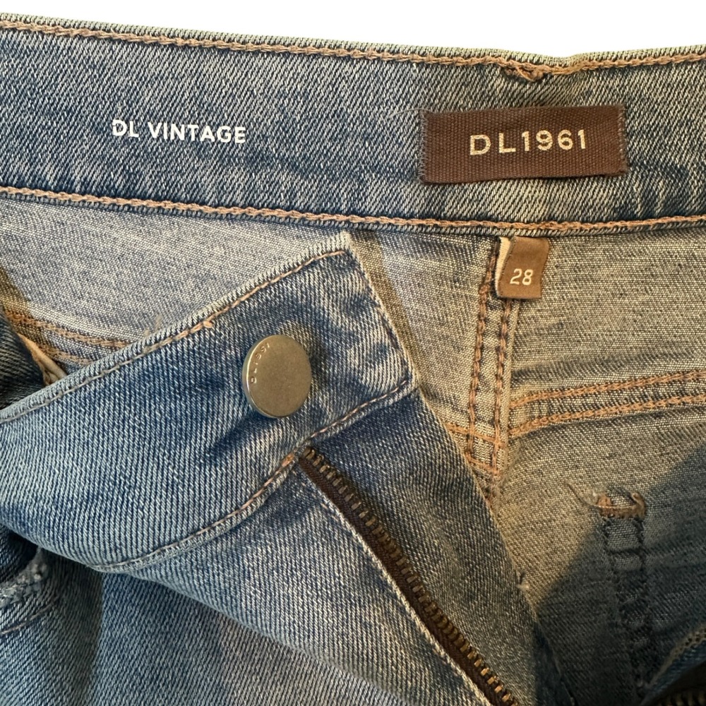 DL1961 Jeans Hepburn High Rise Wide Leg Droplet Light Wash 28 Droplet NWT - Picture 11 of 14